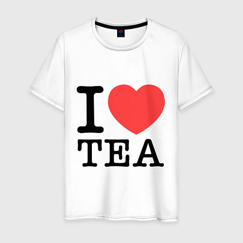 Мужская футболка I love tea / Белый – фото 1