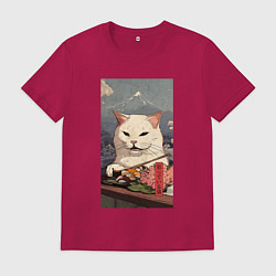 Мужская футболка Cat meme - japan style