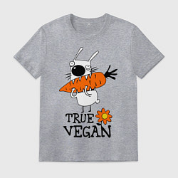 Мужская футболка True vegan (истинный веган)