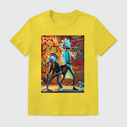 Мужская футболка Punk rock - Rick and Morty