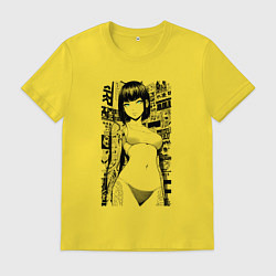 Мужская футболка Зеленоглазая девушка с татуировками