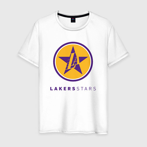 Мужская футболка Lakers stars / Белый – фото 1