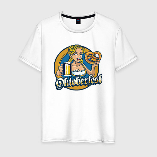 Мужская футболка Oktoberfest / Белый – фото 1