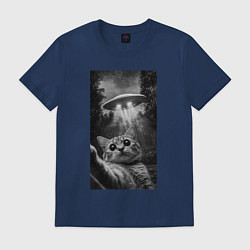 Мужская футболка Котейка и НЛО