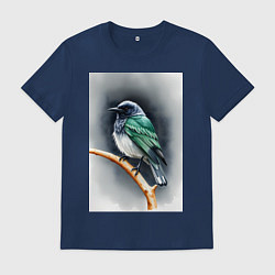 Мужская футболка Птичка на ветке