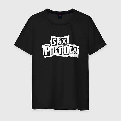 Мужская футболка Sex Pistols - logo / Черный – фото 1