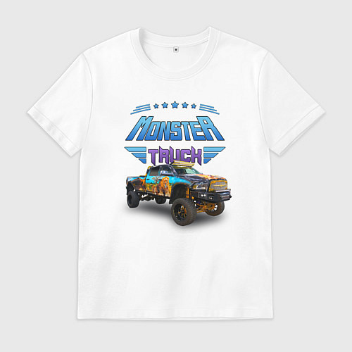 Мужская футболка Monster truck / Белый – фото 1