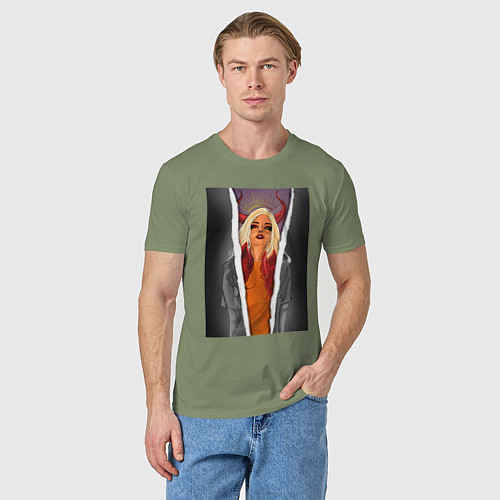 Мужская футболка Horns / Авокадо – фото 3