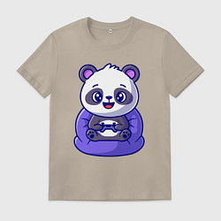 Мужская футболка Панда игроман