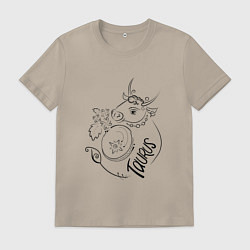 Мужская футболка Телец зодиак