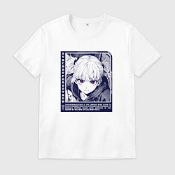 Мужская футболка Девушка с пурпурным взглядом