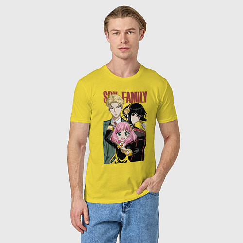 Мужская футболка Семья шпиона аниме / Желтый – фото 3
