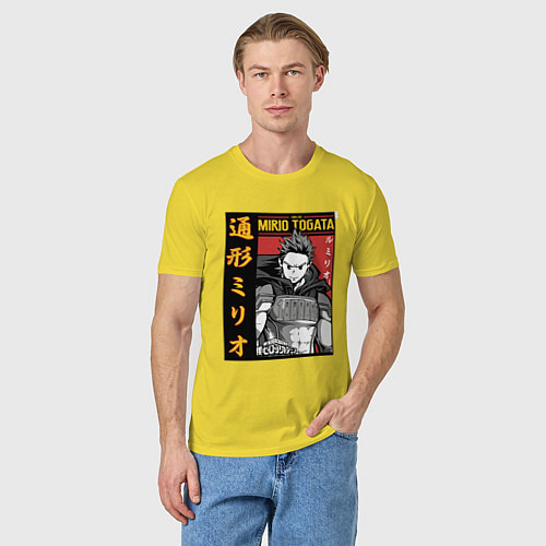 Мужская футболка Моя геройская академия Mirio Togata / Желтый – фото 3