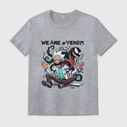 Мужская футболка Веном вселился в Рика Санчеса - нейроарт