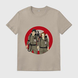 Футболка хлопковая мужская X busters, цвет: миндальный