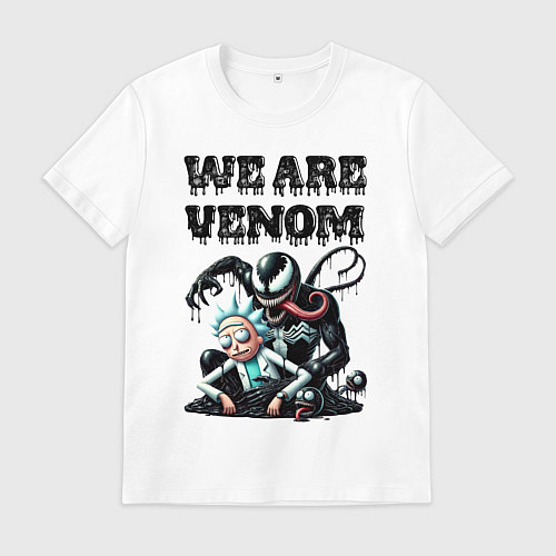 Мужская футболка Rick and slime - we are Venom / Белый – фото 1