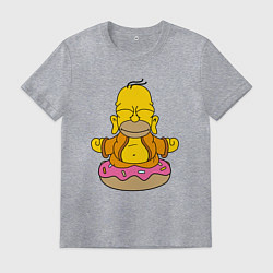 Мужская футболка Homer yoga