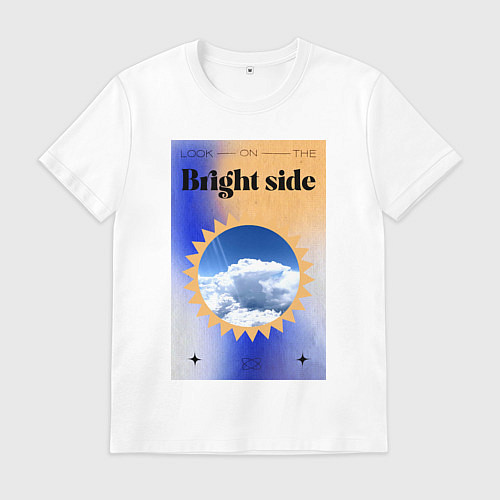 Мужская футболка Светлая сторона / Белый – фото 1
