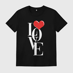 Мужская футболка Love - big heart