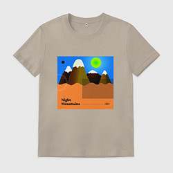 Мужская футболка Ночные горы