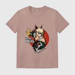 Мужская футболка Моя геройская академия Бакуго круг