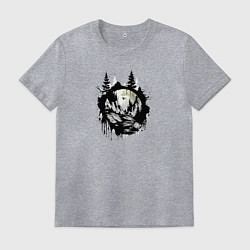 Мужская футболка Прыжок через медведя