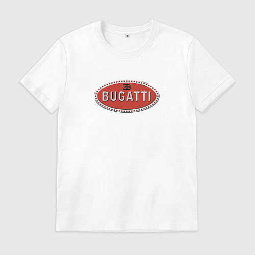Мужская футболка Bugatti - emblem / Белый – фото 1