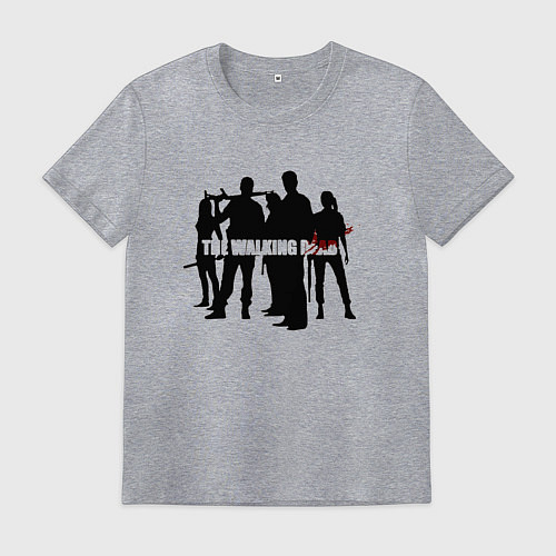 Мужская футболка Ходячие герои фильтр gamma / Меланж – фото 1