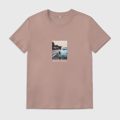 Мужская футболка Roam wild / Пыльно-розовый – фото 1