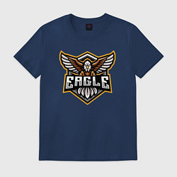 Футболка хлопковая мужская Eagle team, цвет: тёмно-синий