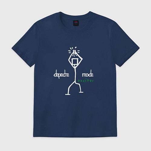 Мужская футболка Depeche Mode - Exciter merch / Тёмно-синий – фото 1
