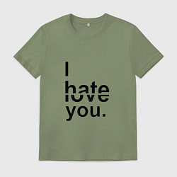Мужская футболка От любви до ненавести