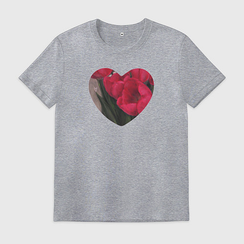 Мужская футболка Валентинка / Меланж – фото 1