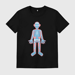 Мужская футболка Скелетик