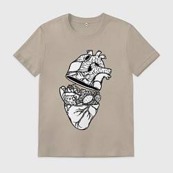 Мужская футболка Сердце фастфуда