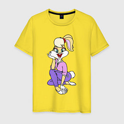 Футболка хлопковая мужская Lola Bunny, цвет: желтый
