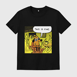 Мужская футболка Пес - все в порядке