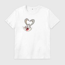 Мужская футболка Багз Банни поцелуй - парные зайцы