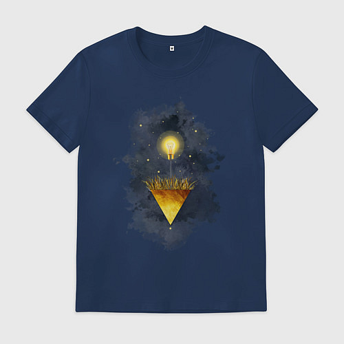 Мужская футболка Росток идеи / Тёмно-синий – фото 1