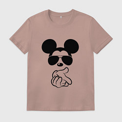 Мужская футболка Микки Маус в очках - для пары