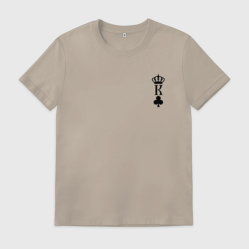 Мужская футболка Король Крести - для пары / Миндальный – фото 1