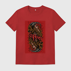 Мужская футболка Слипкнот кровавый