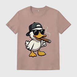 Мужская футболка Smoking duck