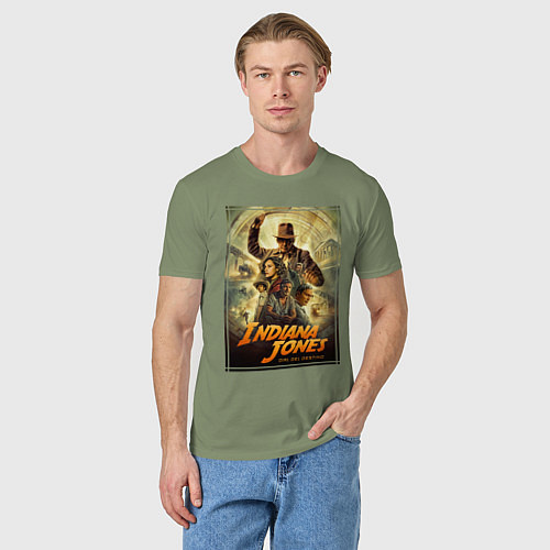 Мужская футболка Indiana Jones and the dial of destiny / Авокадо – фото 3