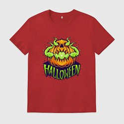 Мужская футболка Halloween pumpkin