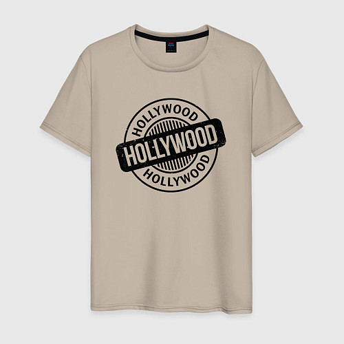 Мужская футболка Hollywood vibe / Миндальный – фото 1