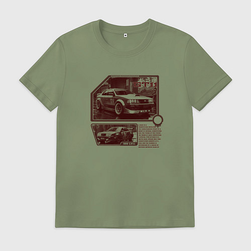 Мужская футболка Автомобили для стритрейсинга / Авокадо – фото 1