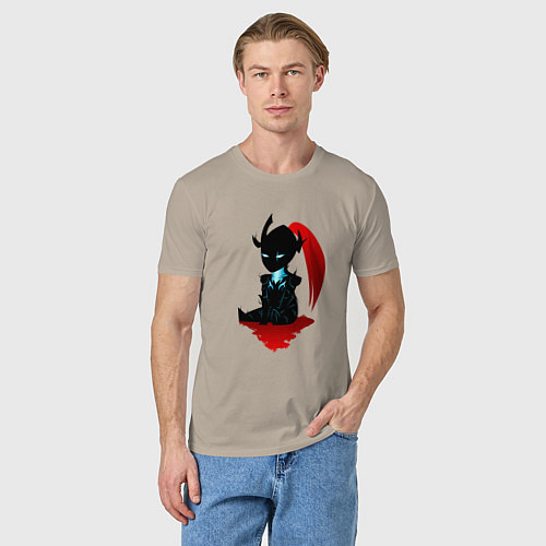 Мужская футболка Igris - solo leveling / Миндальный – фото 3