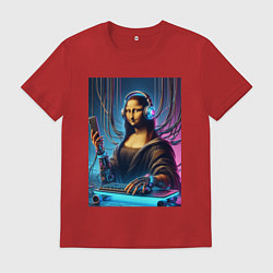 Мужская футболка Mona Lisa cyberpunk - fantasy