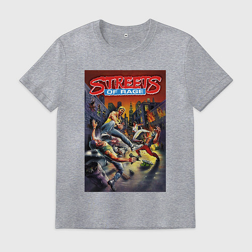Мужская футболка Обнаженный кулак - улицы ярости / Меланж – фото 1